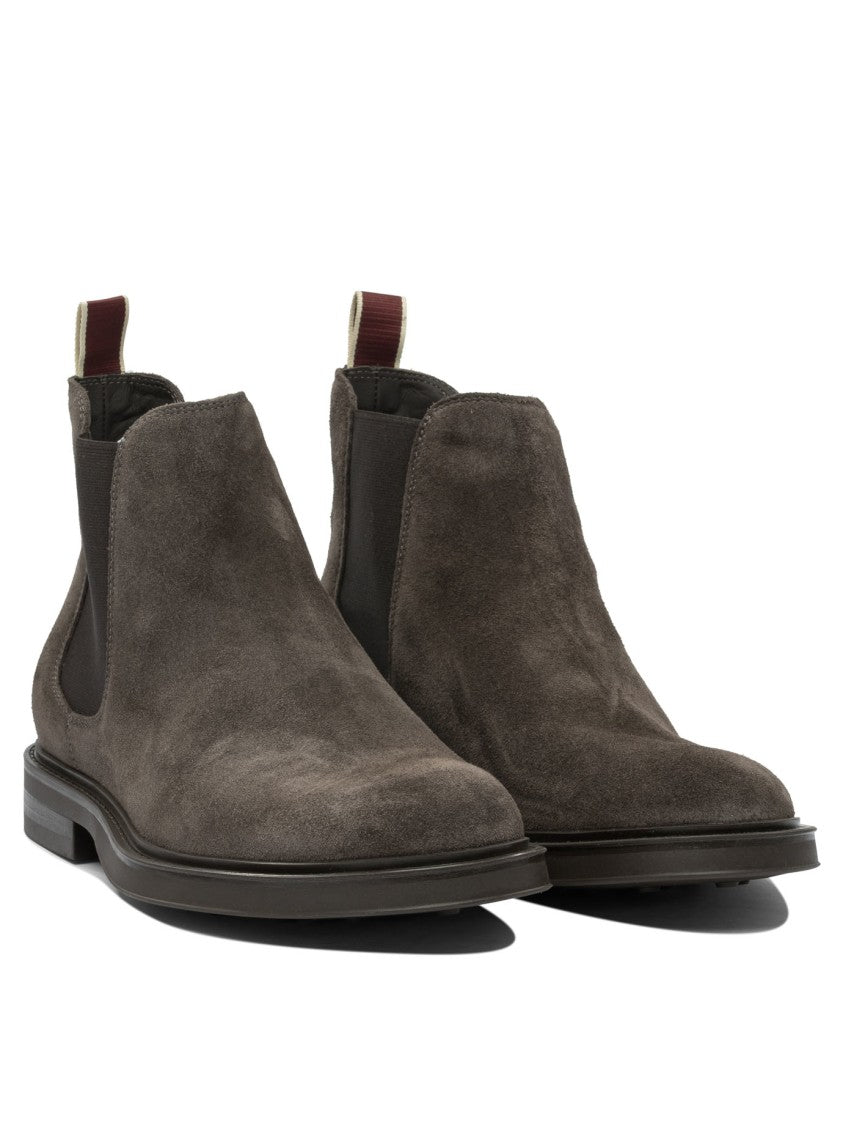 Sturlini Suede Ankle Boots With Leather Accents