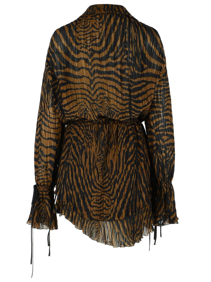 Blumarine Brown Viscose Dress