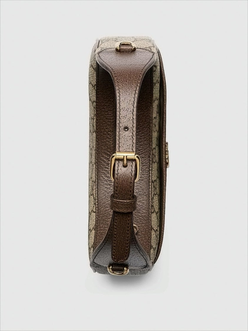 Gucci Crescent-Shaped Canvas Shoulder Bag