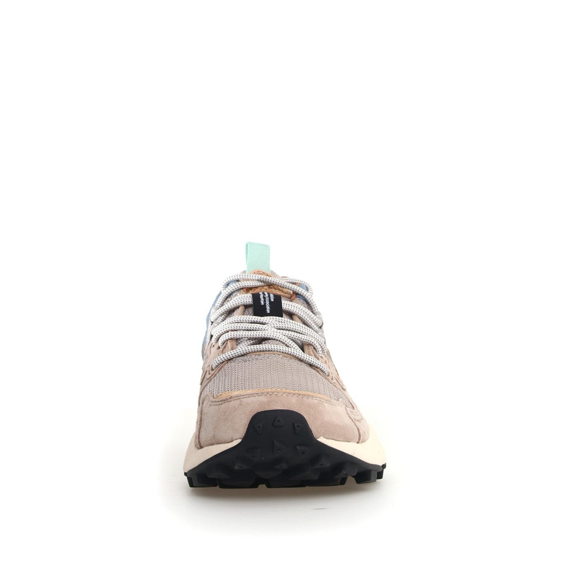 Flower Mountain Beige Suede With Matching Mesh Fabric Yamano Sneakers