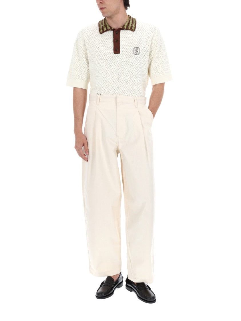 Drôle De Monsieur Ballon High Waist Pleated Trousers Pants