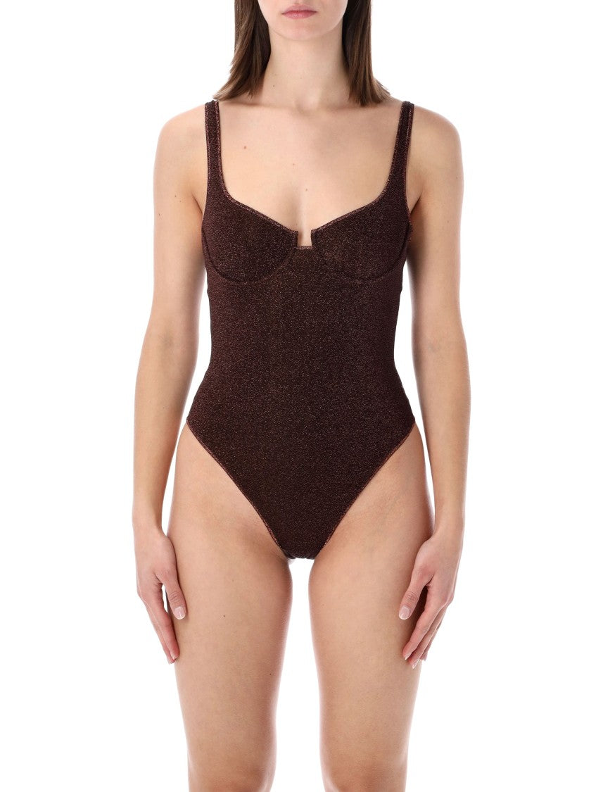 Oséree Lumiere Balconette Lurex One Piece