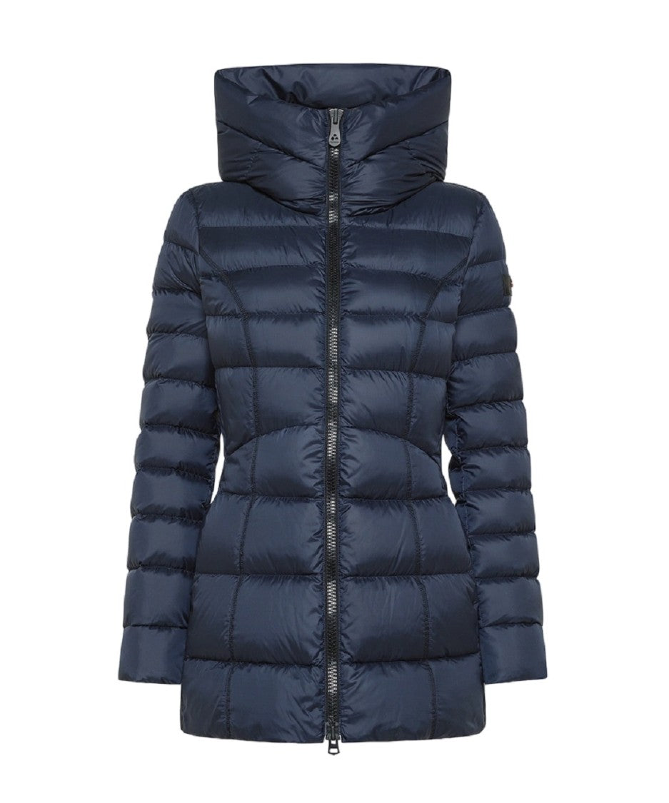 Peuterey Long Slim-Fit Down Coat Quilted Padding
