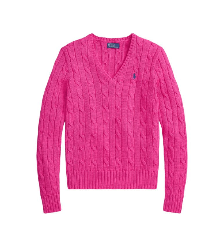 Polo Ralph Lauren V-Neck Cable-Knit Sweatshirt