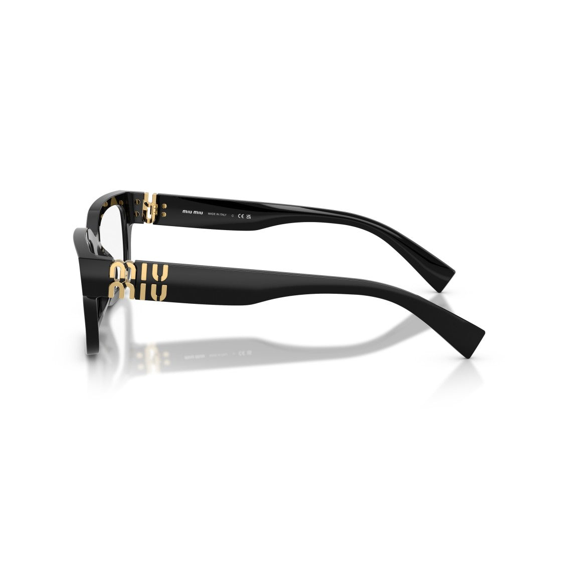 Miu Miu 0Mu 02Yv Bold Rectangular Acetate Sunglasses
