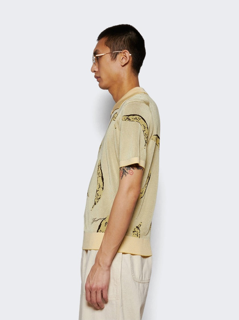 Jacquemus Marino Banana Polo Shirt Yellow