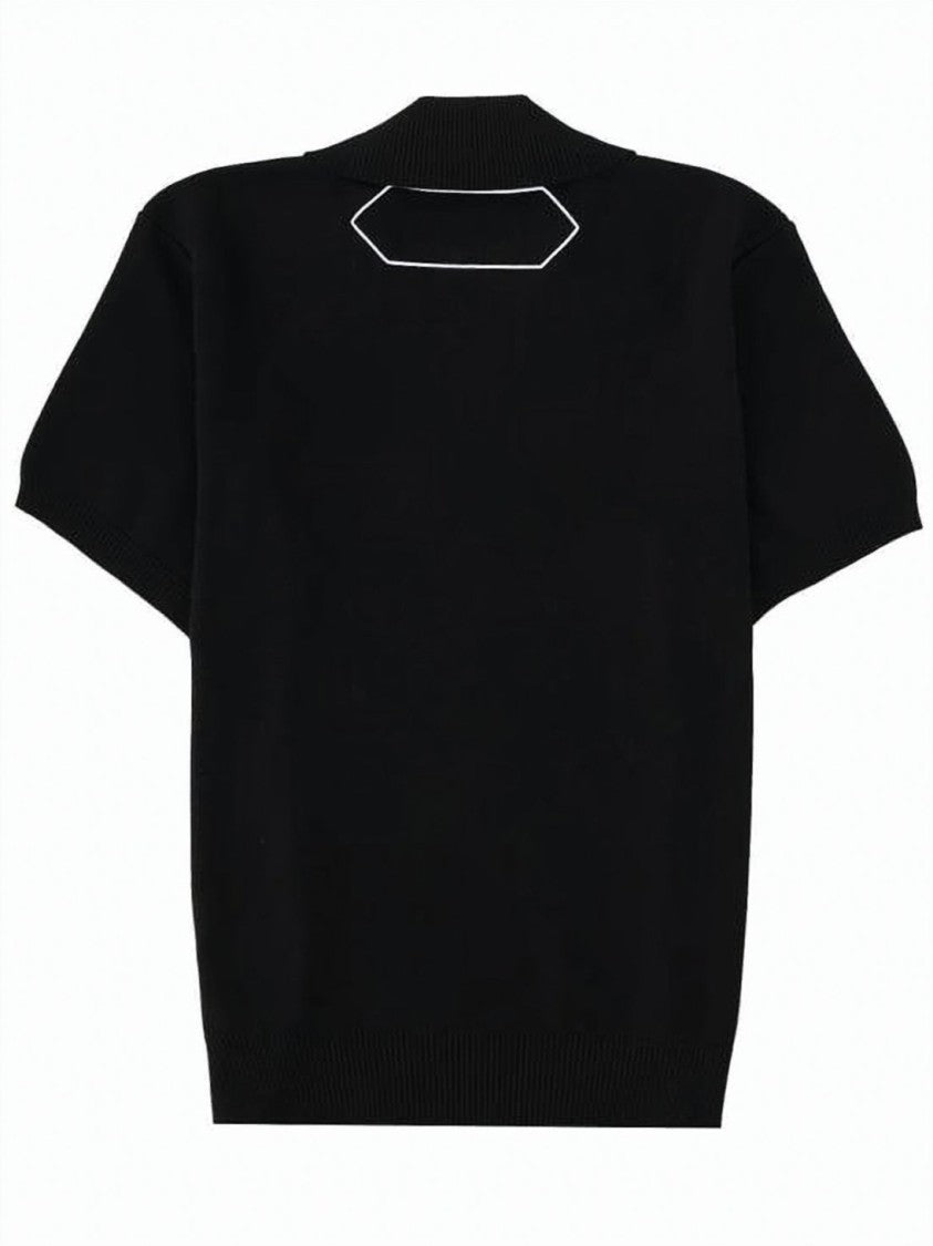 Jacquemus Short-Sleeved Knit Top With Classic Collar