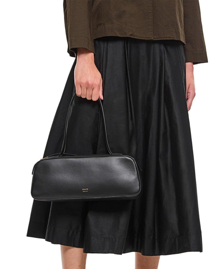 Khaite Refined Elongated Shoulder Bag With Double Straps