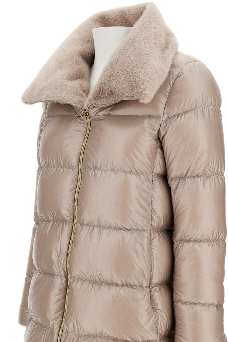 Herno Beige Quilted Padded Down Jacket