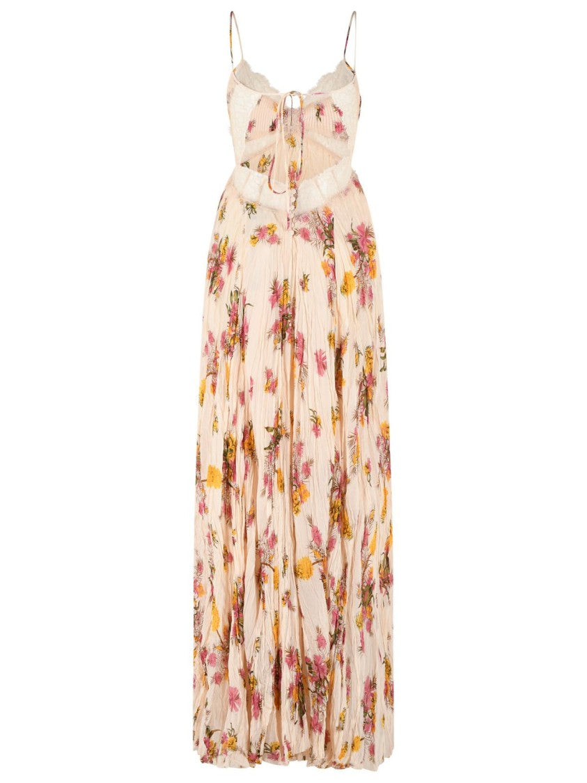 Blumarine Peach Viscose Dress