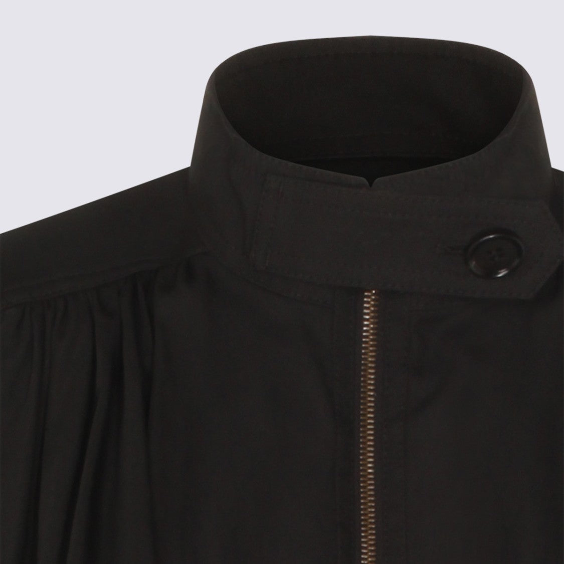 Chloé High Neck Oversized Black Jacket