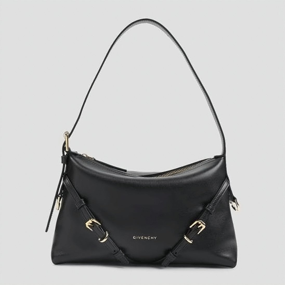 Givenchy Minimalist Calf Leather Shoulder Bag With Adjustable Strap