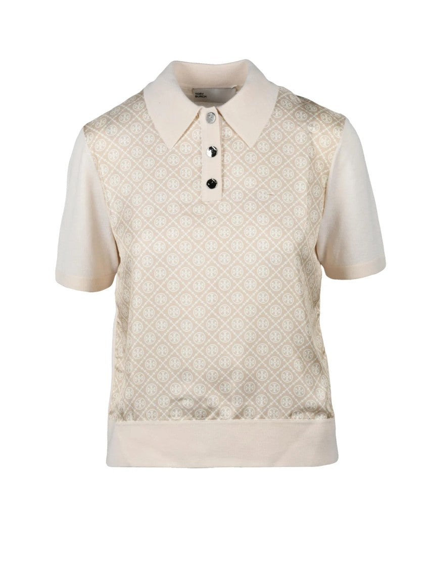 Tory Burch Polo Shirt - Beige