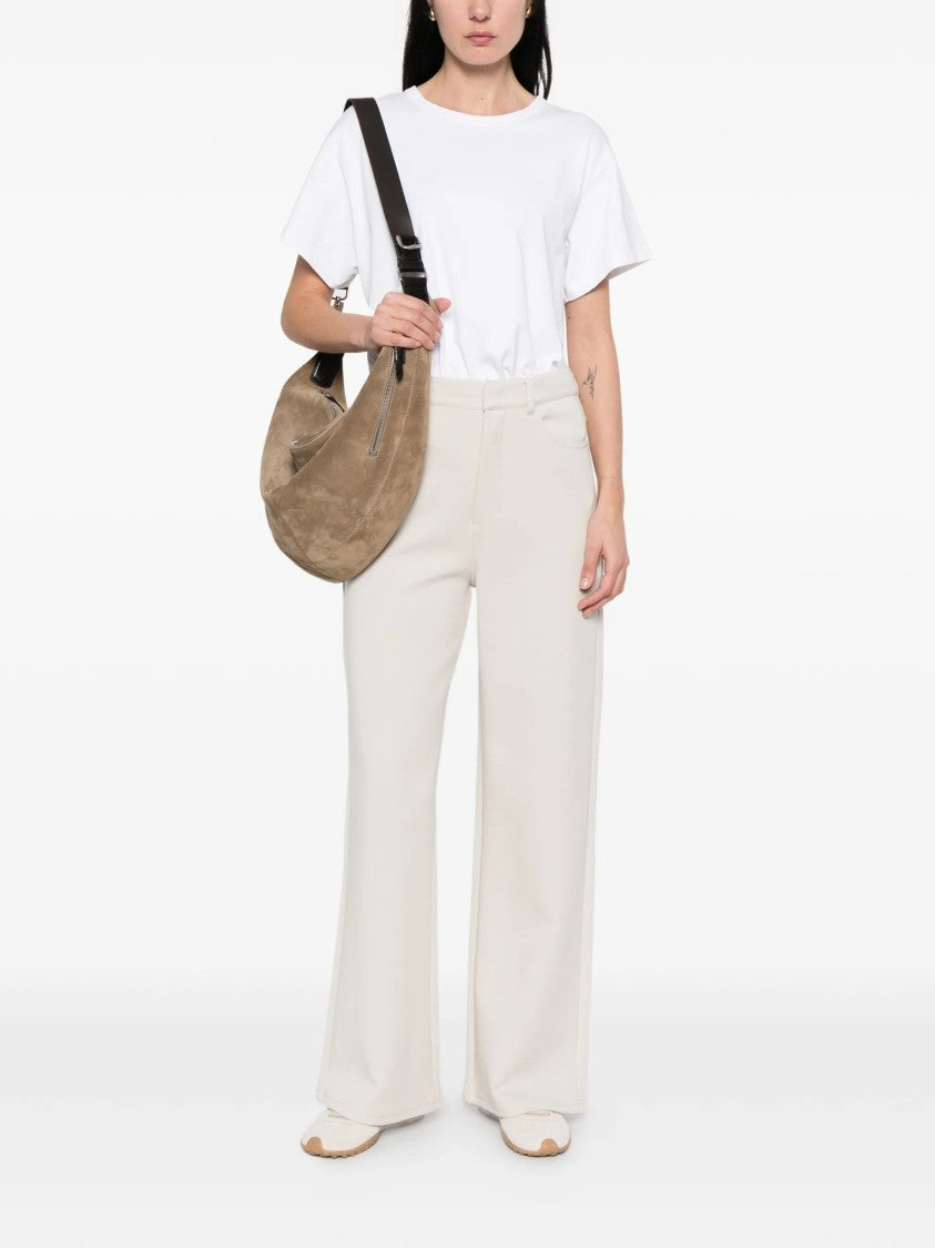 Max Mara Wide-Leg Pants With High Waist And Structured Finish