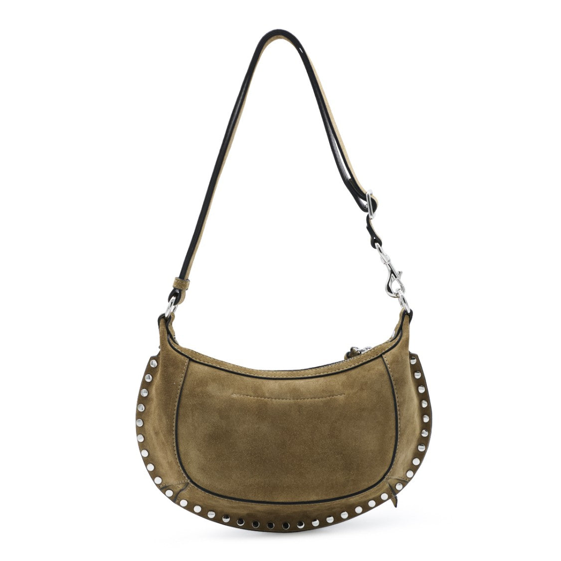 Isabel Marant Crescent-Shaped Taupe Suede Crossbody Bag