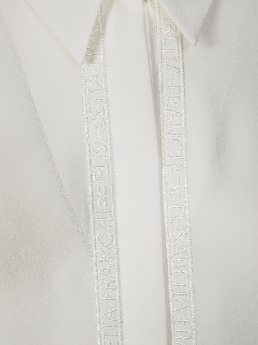 Elisabetta Franchi Classic Long-Sleeve Shirt With Pointed Collar