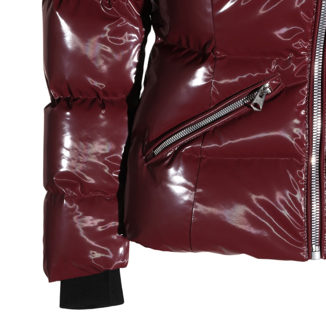 Mackage Glossy Detachable Hood Padded Down Coat