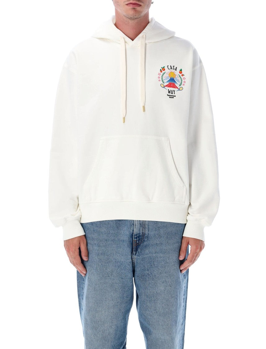 Casablanca Casa Way Mountain Embroidered Hoodie