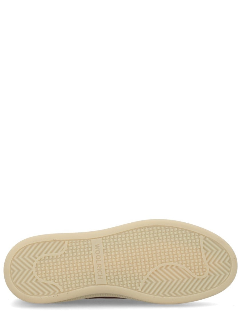 Woolrich Smooth Suede Moccasin Loafers With Contrasting Rubber Sole