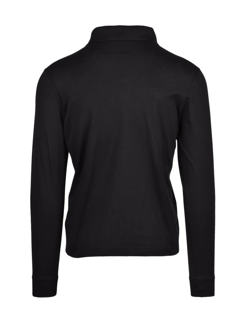 Paul & Shark Black Slim Cotton Polo Shirt