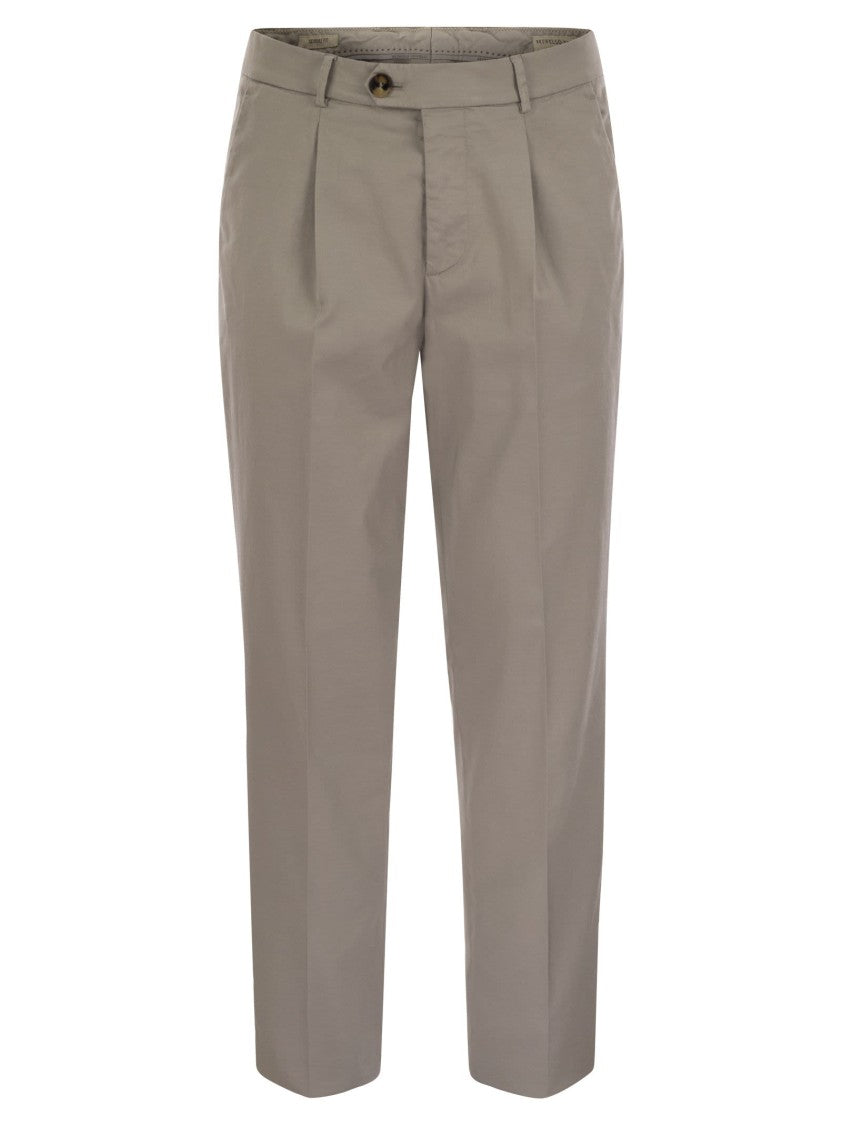 Brunello Cucinelli Garment-Dyed Leisure Fit Trousers