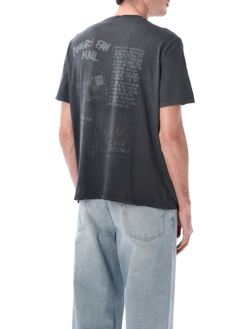 Our Legacy Box T-Shirt With Angry Fan Mail Print