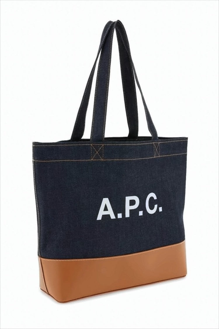 A.P.C. Structured Denim Tote Bag