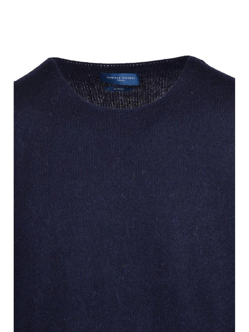 Daniele Fiesoli Crewneck Pullover In Luxurious Alpaca-Merino Blend