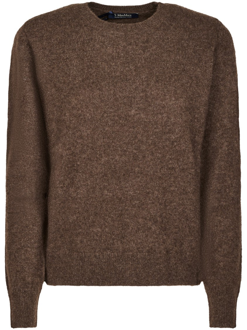 Max Mara Plush Round Neck Yak Wool Sweater