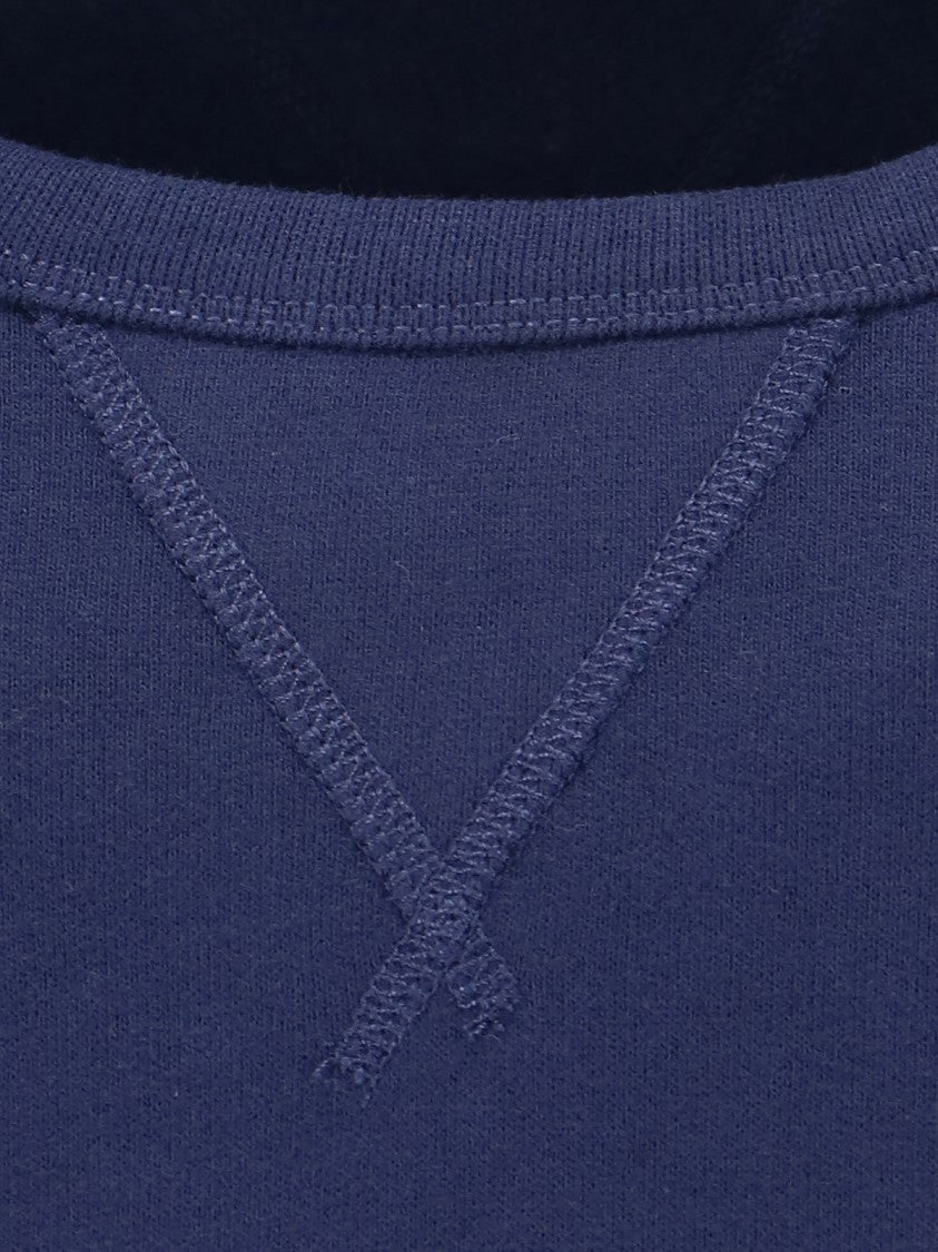 Polo Ralph Lauren Crewneck Sweatshirt With V-Stitch Detail And Embroidered Logo
