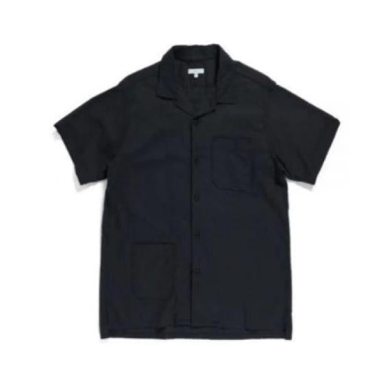 Engineered Garments Relaxed-Fit Short-Sleeve Shirt With Classic Collar And Contrasting Patches