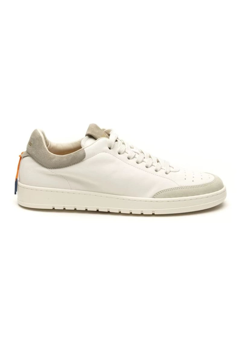 Barracuda White Leather Sneakers