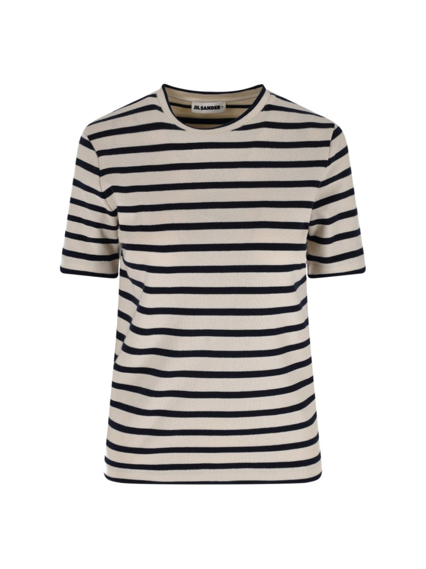 Jil Sander Striped T-Shirt – Cream