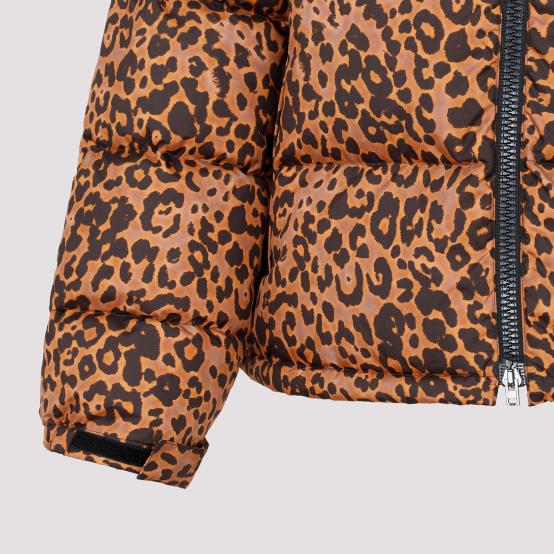 Vetements Leopard Logo Puffer Jacket