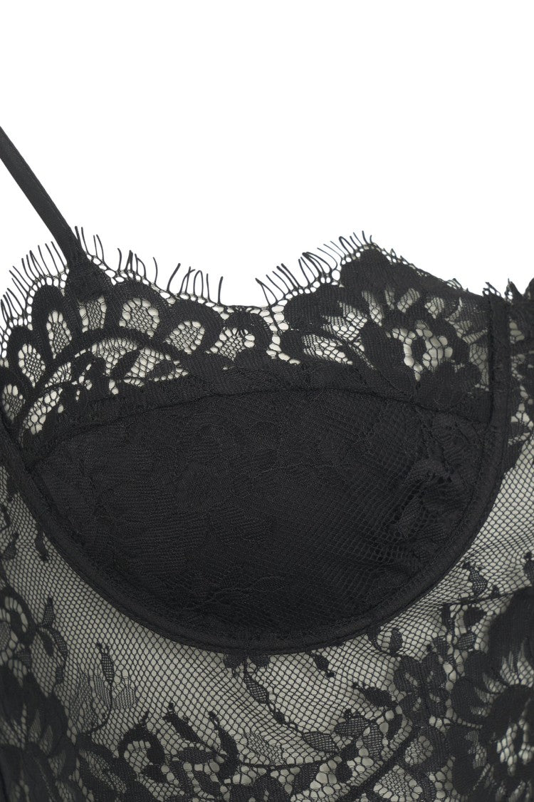 Herskind Floral Lace Top With Bustier Silhouette