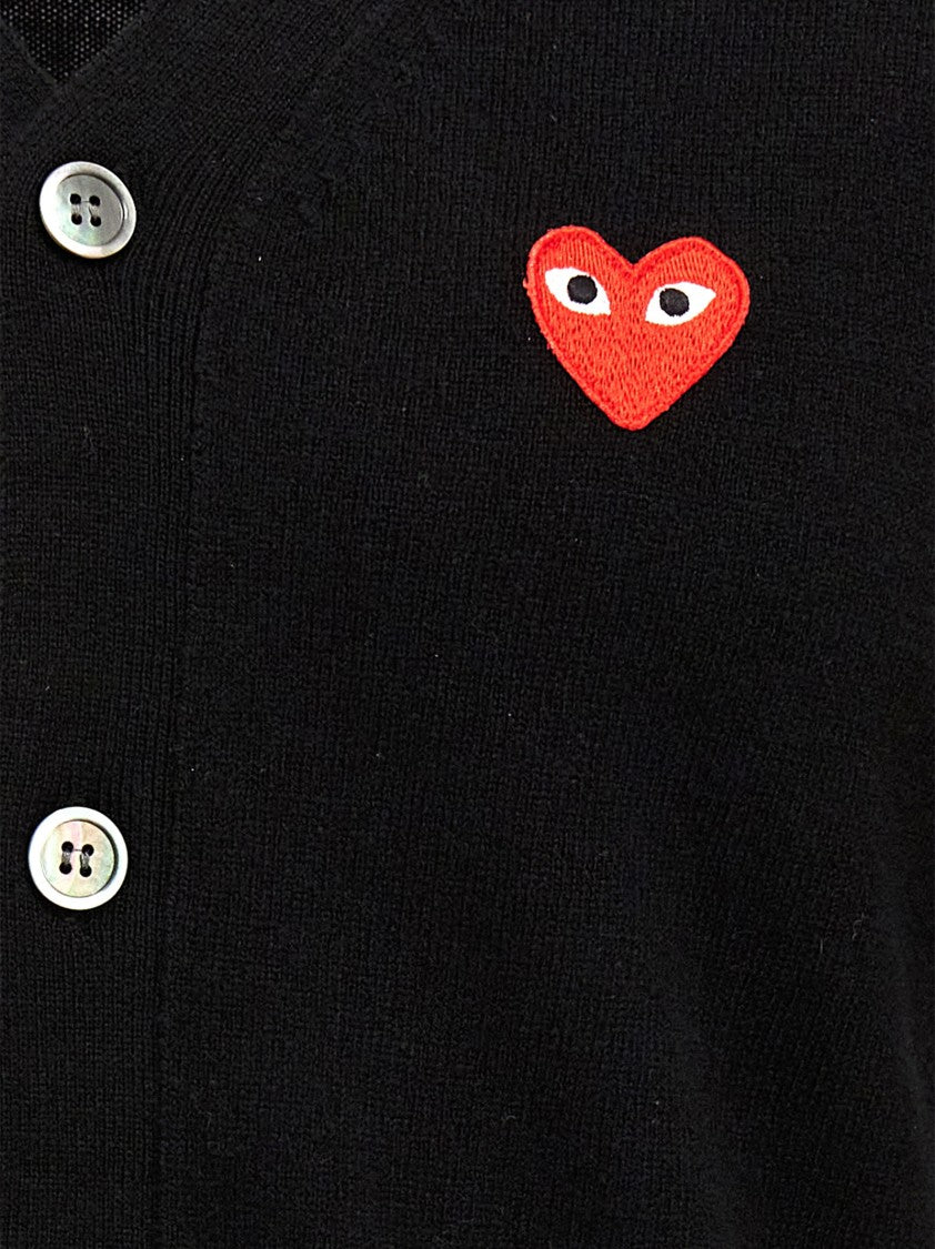 Comme Des Garçons 'Heart' Cardigan