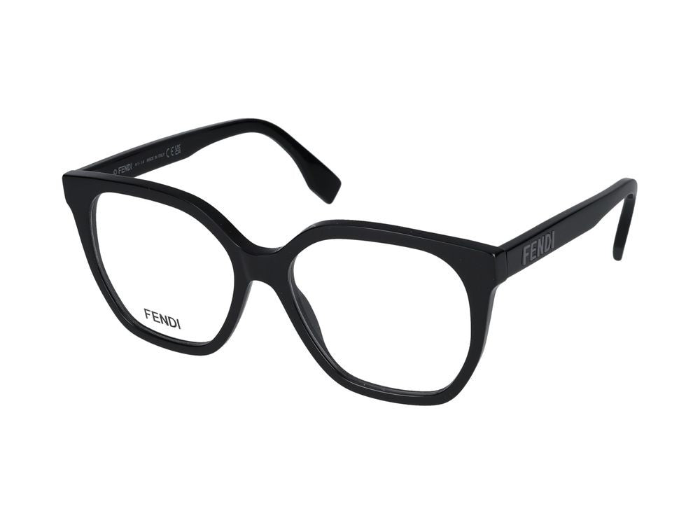 Maison Fendi Black Oversized Square Eyeglasses