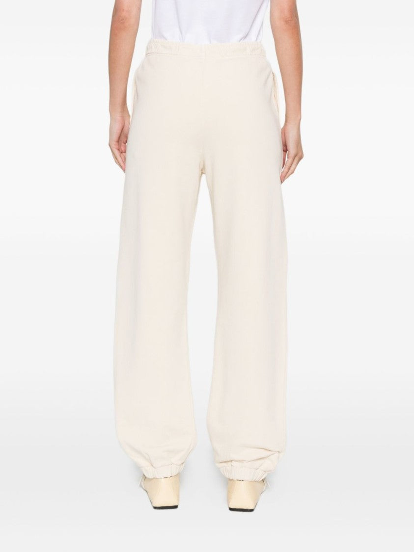 Pinko Wide Beige Trousers With Relaxed Fit