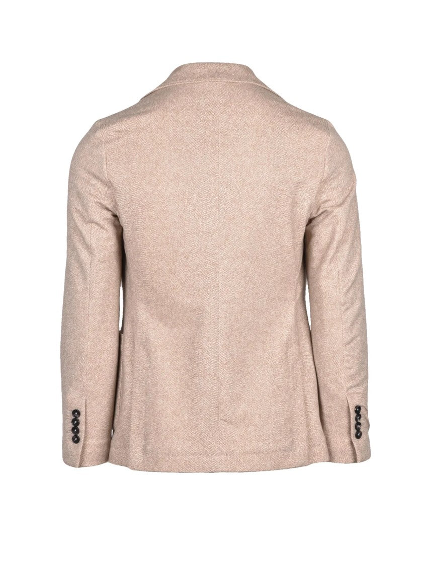 Circolo 1901 Beige Unlined Stretch Cotton Blazer