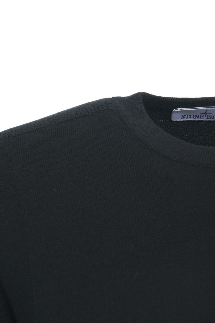 Stone Island Iconic Logo-Embellished Crew Neck Sweater