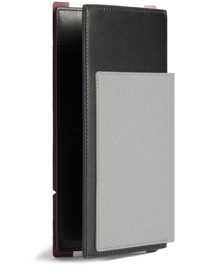 Balenciaga Grey Textured Leather Passport Wallet