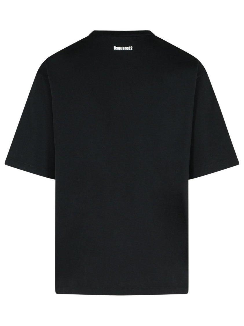 Dsquared2 'Obsessed' Black Cotton T-Shirt