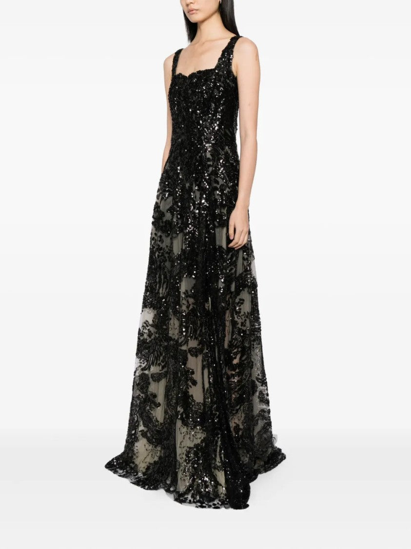 Saiid Kobeisy Embroidered Long Dress