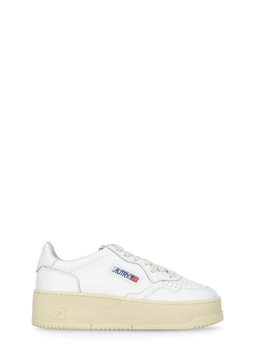 Autry White Autry Leather Sneakers