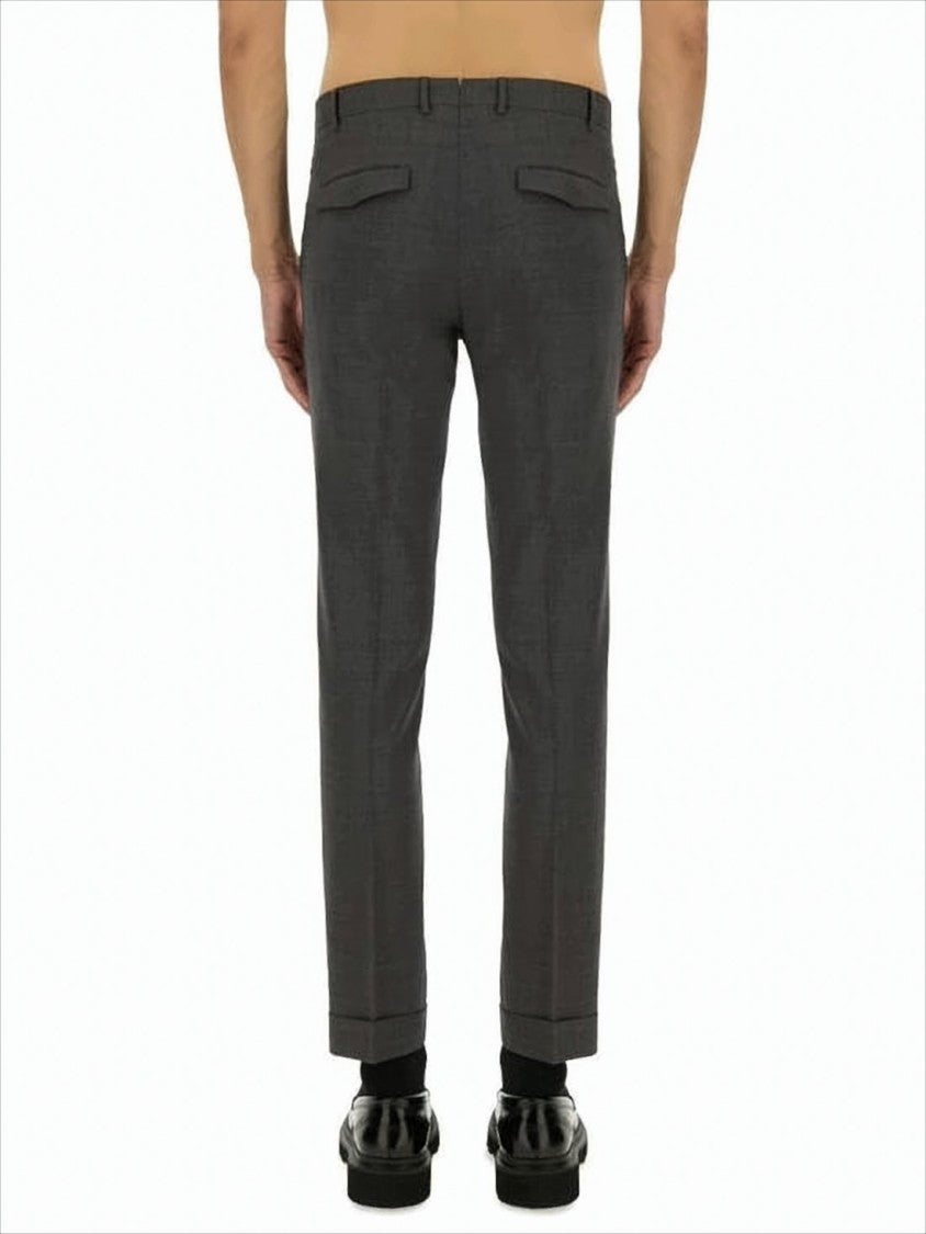Pt Torino Tailored Straight-Fit Pants With Mid-Rise Waist