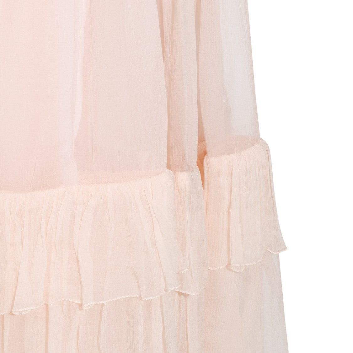 Chloé Tiered Ruffle Midi Skirt