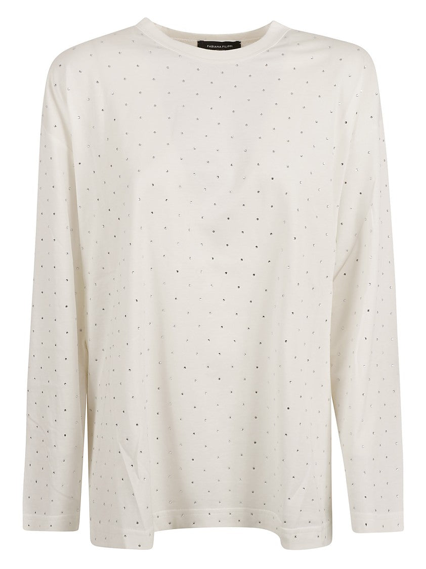 Fabiana Filippi Relaxed Fit White Sweater