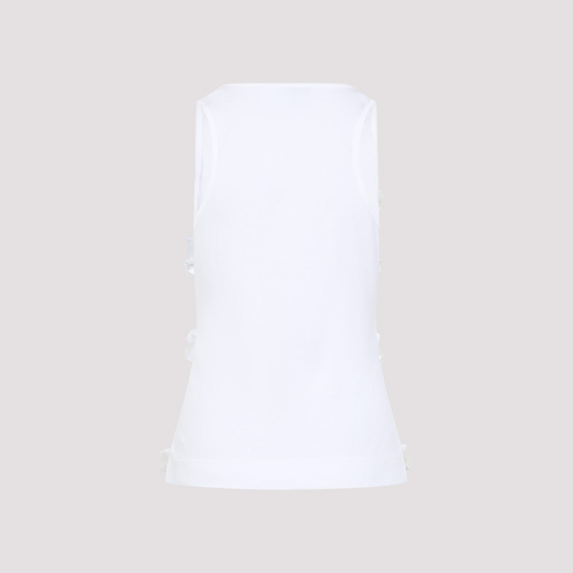 Simone Rocha Fitted Ruffle Frill Tank Top