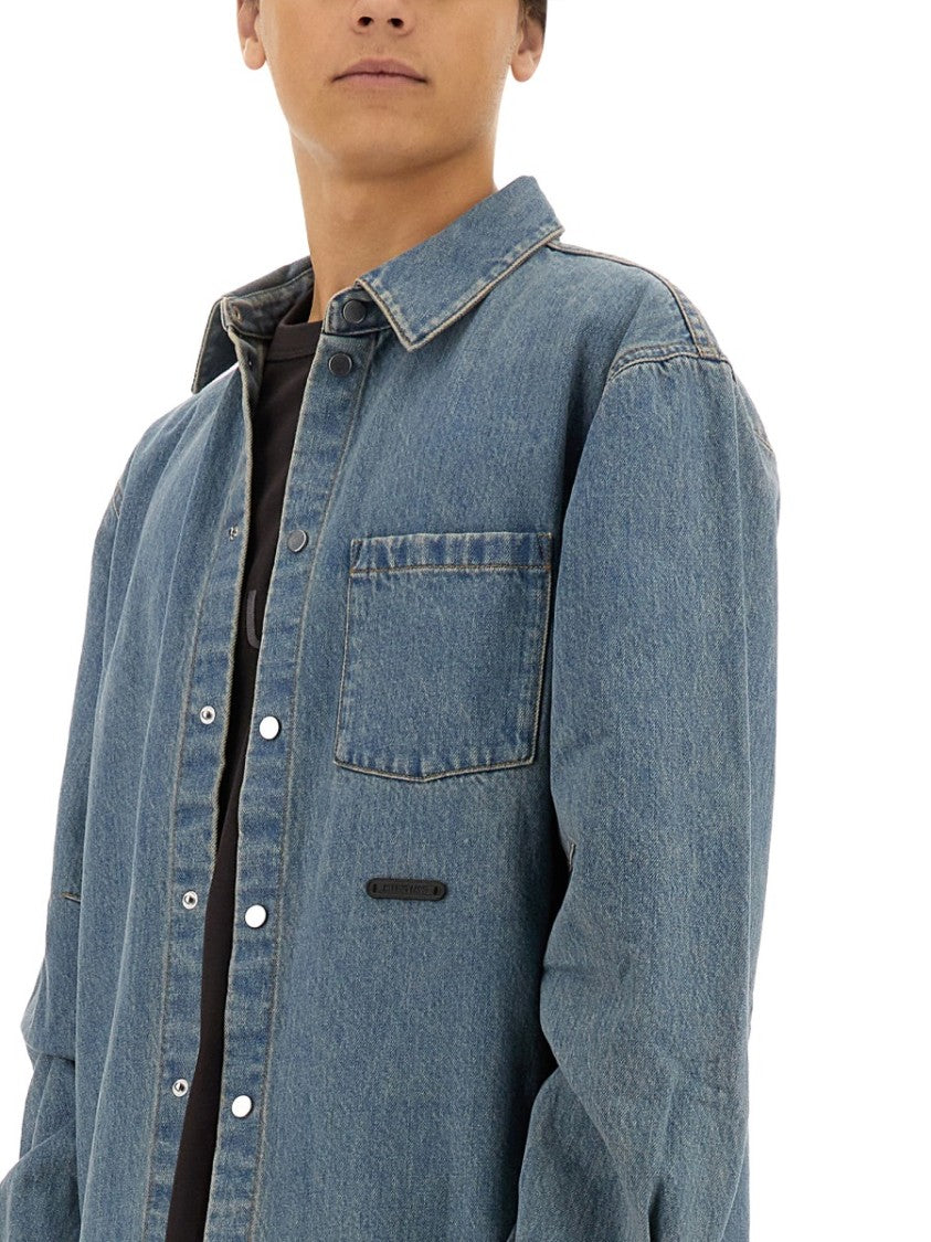 Helmut Lang Light Blue Oversized Denim Shirt