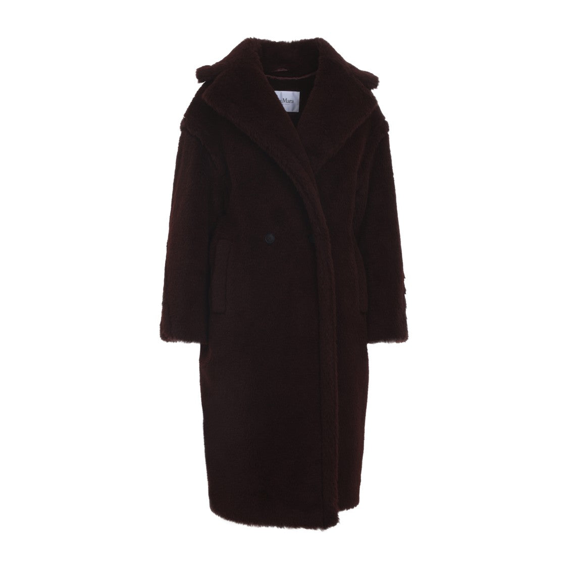 Max Mara Cherry Red Alpaca Vicugna Tedgirl Coat